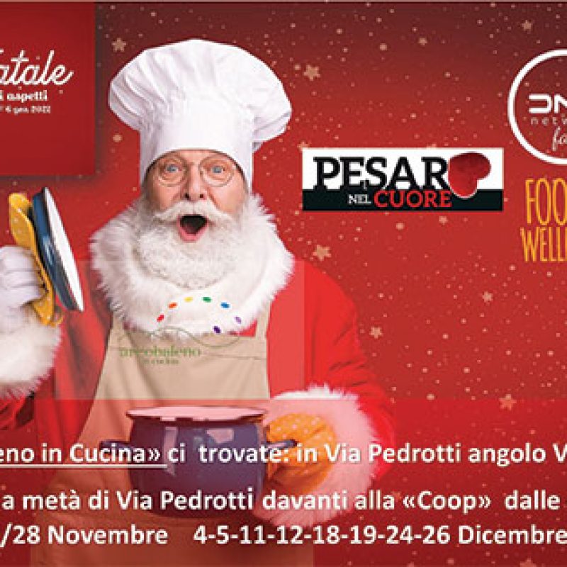 A Pesaro è già Natale anche con la Cucina di Arcobaleno in Cucina